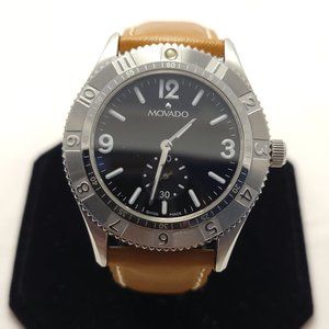 Movado Gentry Watch Black Dial